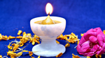 Marble Diya And Agarbatti Stand Combo