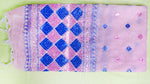 Pink Blue Phulkari  Dupatta