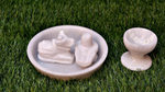 Marble Plate with Nandi And Shivling set