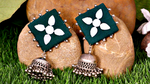 Green Mirror Jhumka