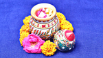 Marble Painted Puja Kalash
