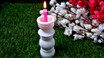 Marble White Candle Stand