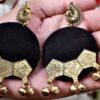 Black Golden Morni Earrings