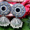 Grey Banjara Mirror Jhumka