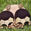 Black Golden Morni Earrings