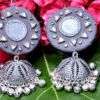 Grey Banjara Mirror Jhumka