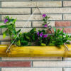 Bamboo Single Layer Hanging Planter