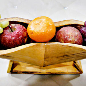 Bamboo Boat Shaped Fruit Basket