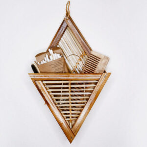 Bamboo Bathroom essentials Combo with holder