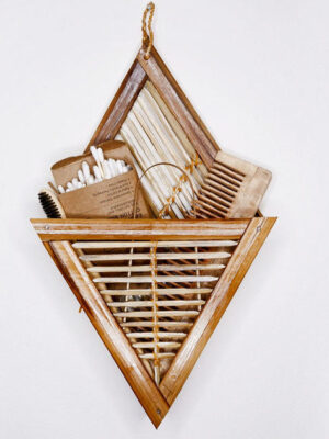 Bamboo Bathroom essentials Combo with holder