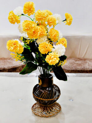 Bamboo Single Globe Flower Pot
