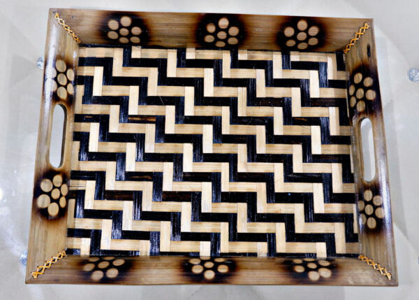 Bamboo Special Tray with 4 cups combo