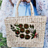 Kauna Grass Mehndi Embroidered Square Bag