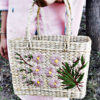 Kauna Grass Dusty Color Embroidered Square Bag