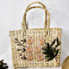 Kauna Grass Dusty Color Embroidered Square Bag