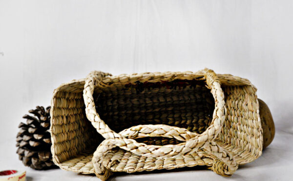 Kauna Grass Dusty Color Embroidered Square Bag