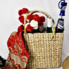 Kauna Grass Dusty Color Embroidered Square Bag