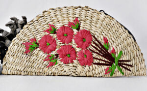 Kauna Grass Maroon/ Raani Embroidered Clutch