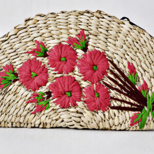 Kauna Grass Maroon/ Raani Embroidered Clutch