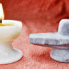 Marble Shivling and Diya Combo