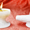 Marble Shivling and Diya Combo