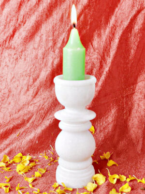 Marble White Candle Stand