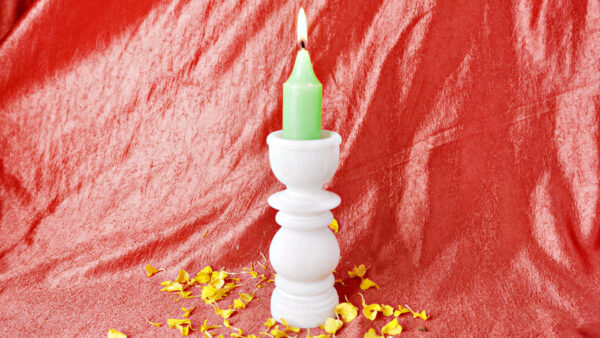 Marble White Candle Stand