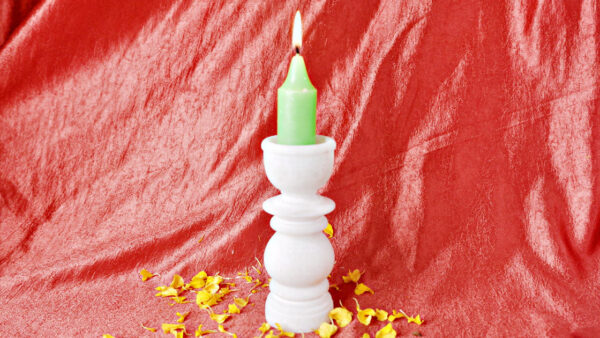 Marble White Candle Stand