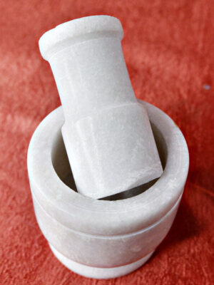 Marble Hamam Dasta/Mortar and Pestle