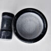 Marble Hamam Dasta/Mortar and Pestle (black)