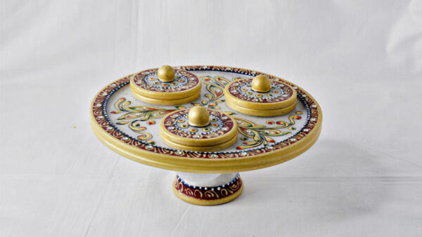 DSF8436 Marble Designer Revolving Dry Fruit Set