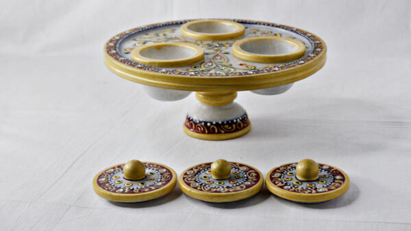DSF8440 Marble Designer Revolving Dry Fruit Set
