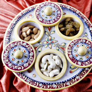 Marble Designer Revolving Dry Fruit Set