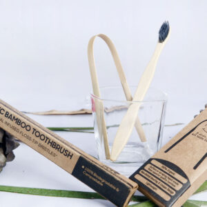 Bamboo Tooth Brush and Tongue Cleaner Combo