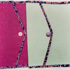 Jute Folder with Kalamkari Piping