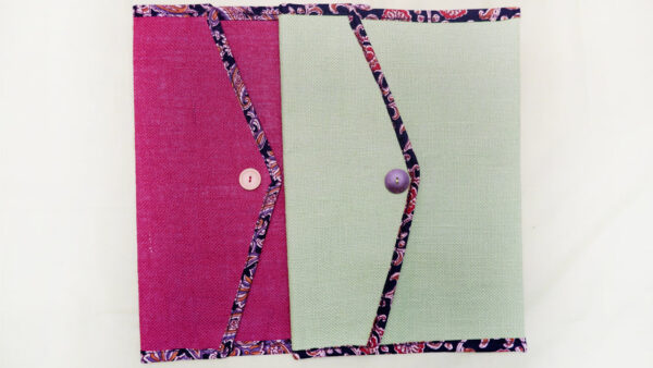 Jute Folder with Kalamkari Piping