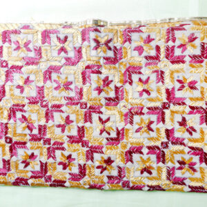 Yellow Red Phulkari Stall