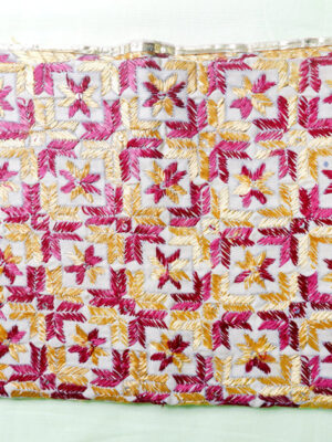 Yellow Red Phulkari Stall