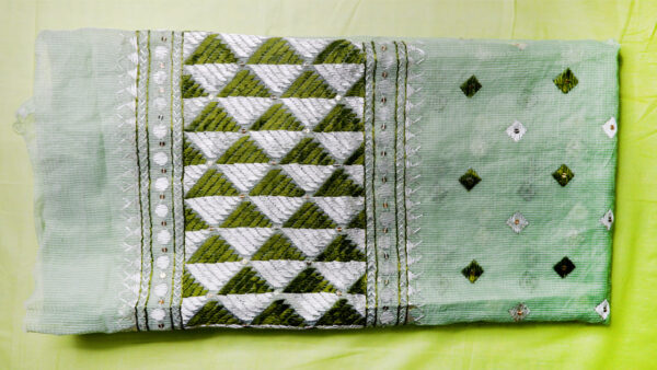 Green Phulkari Dupatta