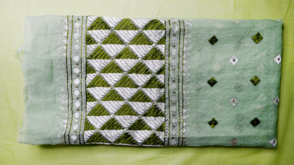 Green Phulkari Dupatta