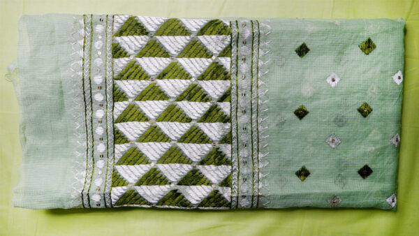 Green Phulkari Dupatta
