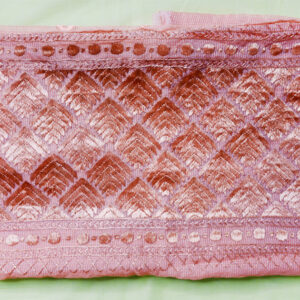 Peach Phulkari Dupatta