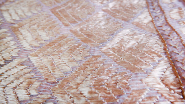 Cream and Peach Phulkari Stall