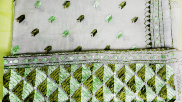 Green Phulkari Dupatta