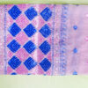 Pink Blue Phulkari  Dupatta