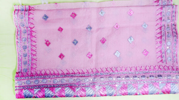 Pink Silver/Grey Phulkari Stall