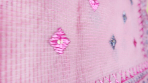Pink Silver/Grey Phulkari Stall
