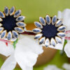 Black Kundan Stud