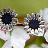 Black Kundan Stud