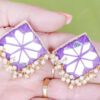 Purple  thread square mirror loreal